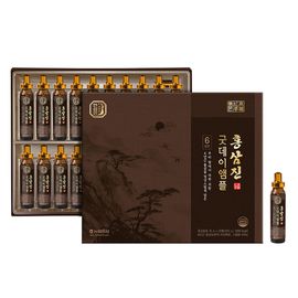 NH NongHyup HANSAMIN HONGSAMJIN Good Day Ampoule (20Bottles) – Korean 6-Year-Old Red Ginseng Extract, Deer Antler & 15 Plant Extract Blend _ Made in Korea
